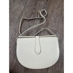 Cream Crossbody Saddle Bag - Unbranded
